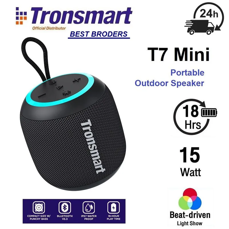 TRONSMART - Parlante Bluetooth Tronsmart  T7 Mini - waterproof ipx7- 18hrs musica