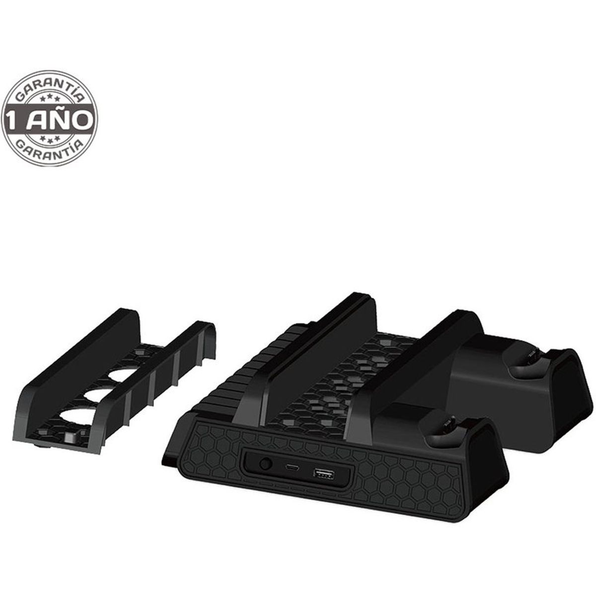 KUZLER - Soporte para ps4 con ventilador cargador y espacio para juegos kuzler