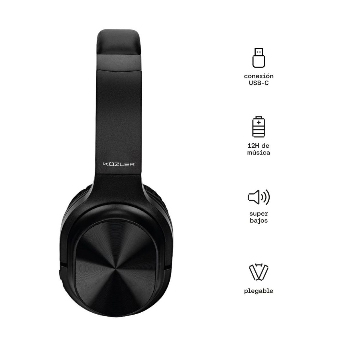 KUZLER - Audifonos bluetooth on-ear stark-101 kuzler