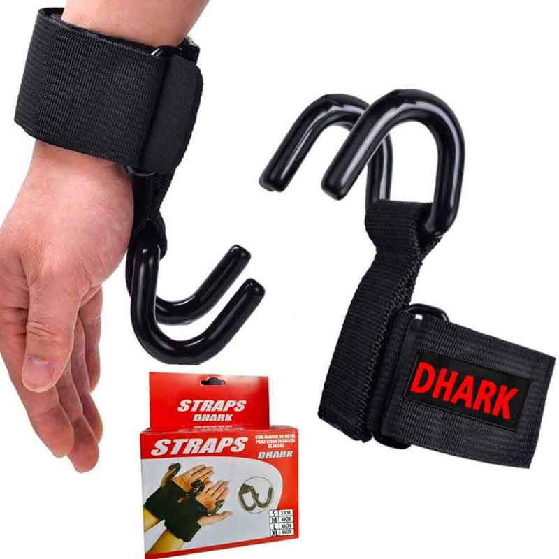 GENERICO - Straps con  Gancho Para Levantamiento de Pesas