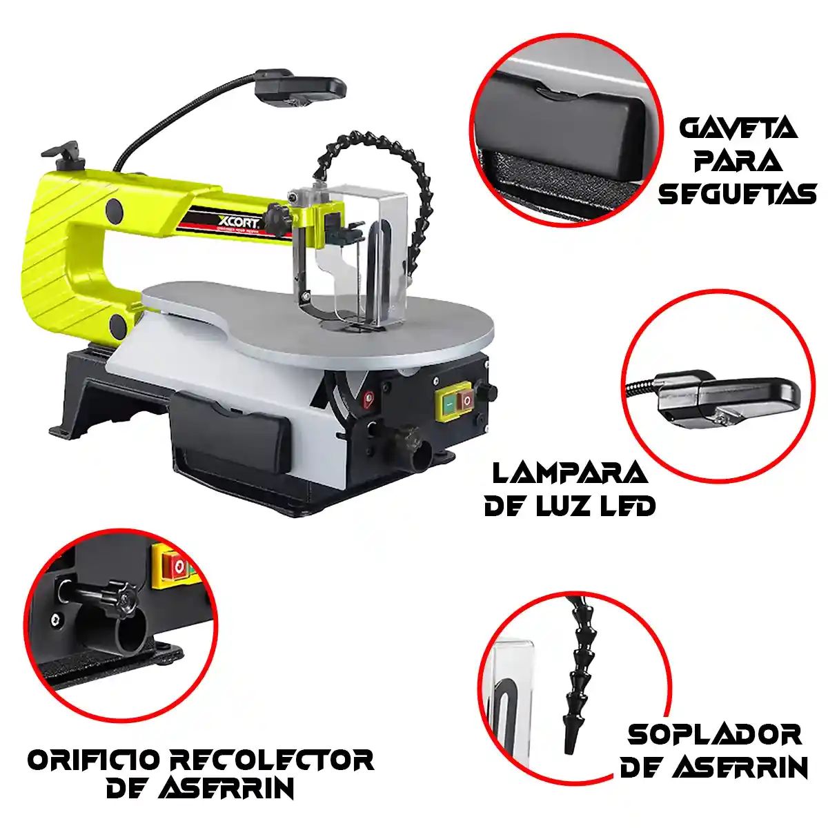 XCORT - Sierra Caladora de Banco Mesa XCORT Xss02-127 120W 57MM