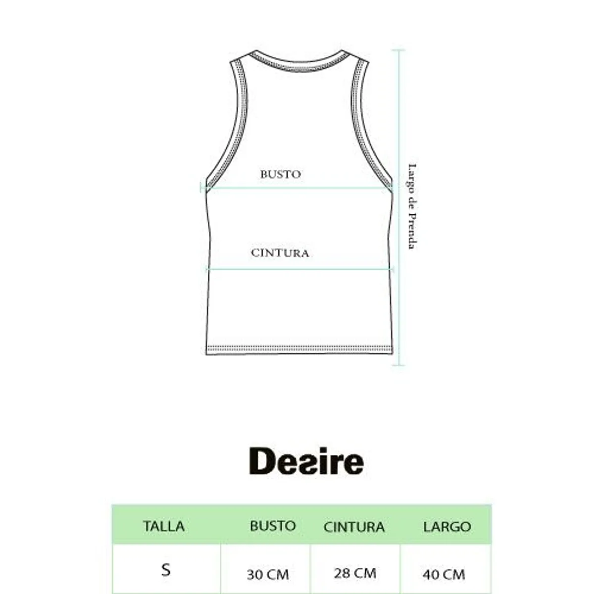 DESIRE - TANK TOP DESIRE PARA MUJER.