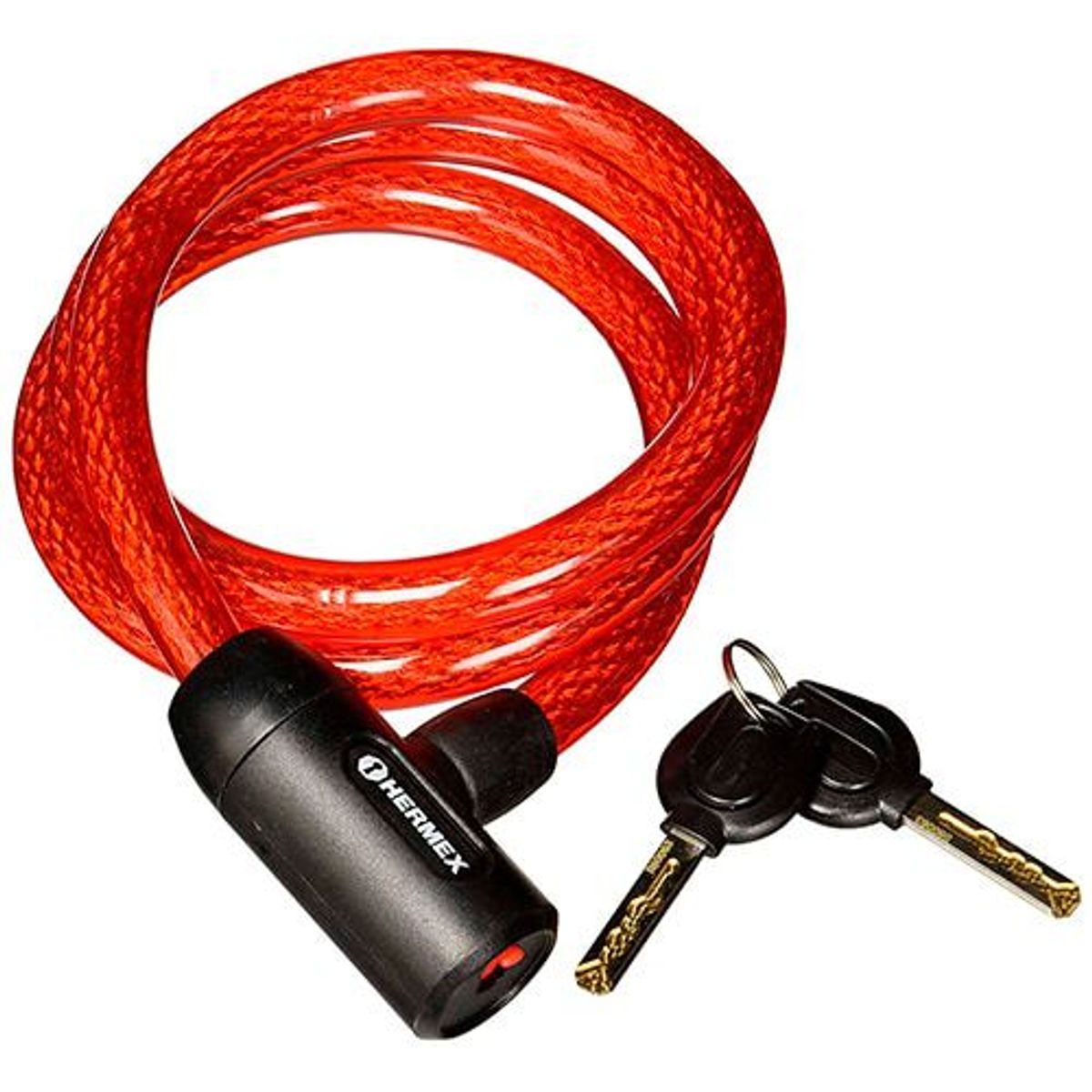 HERMEX - Cadena Seguridad Para Bicicleta 15mm X 120m  Llave