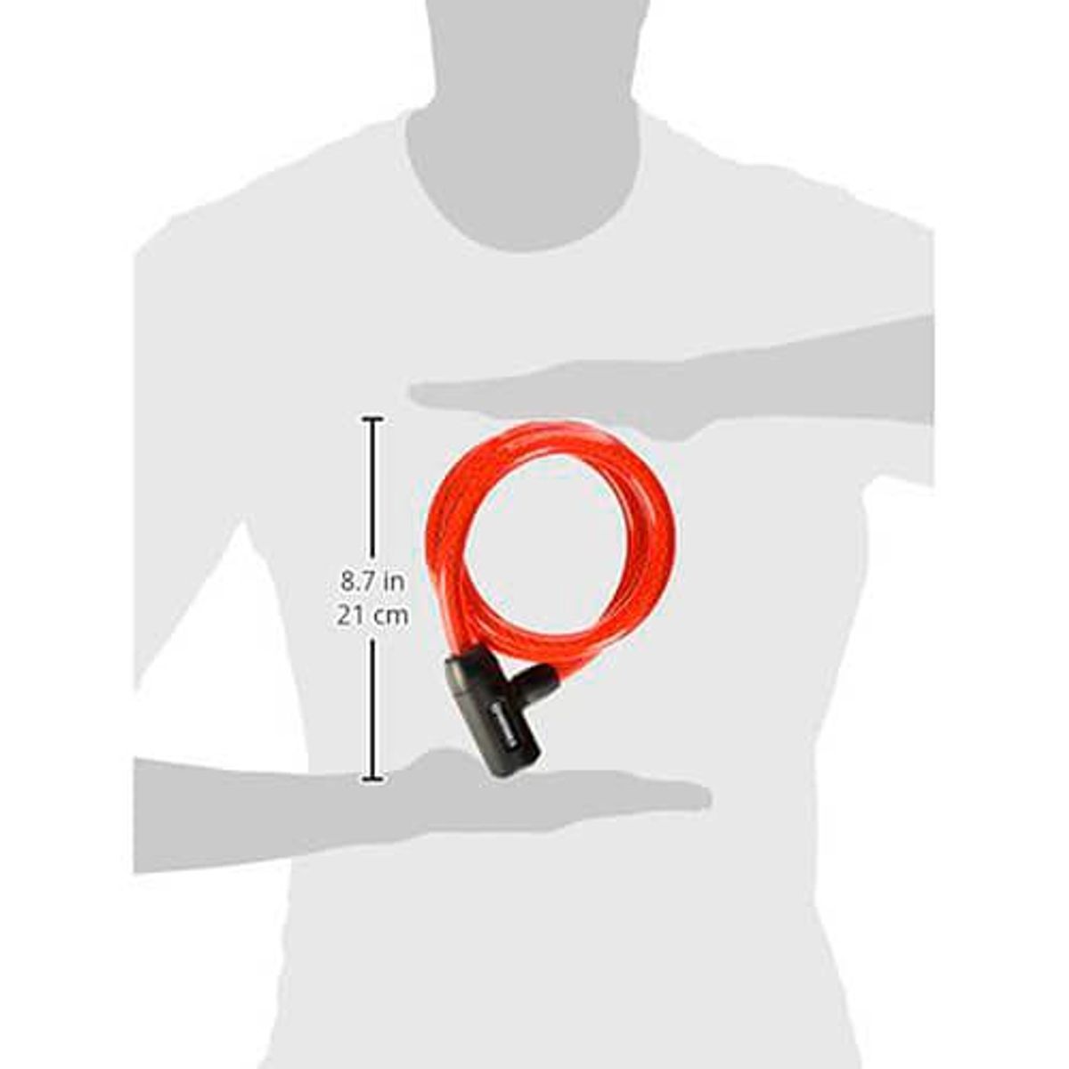 HERMEX - Cadena Seguridad Para Bicicleta 15mm X 120m  Llave