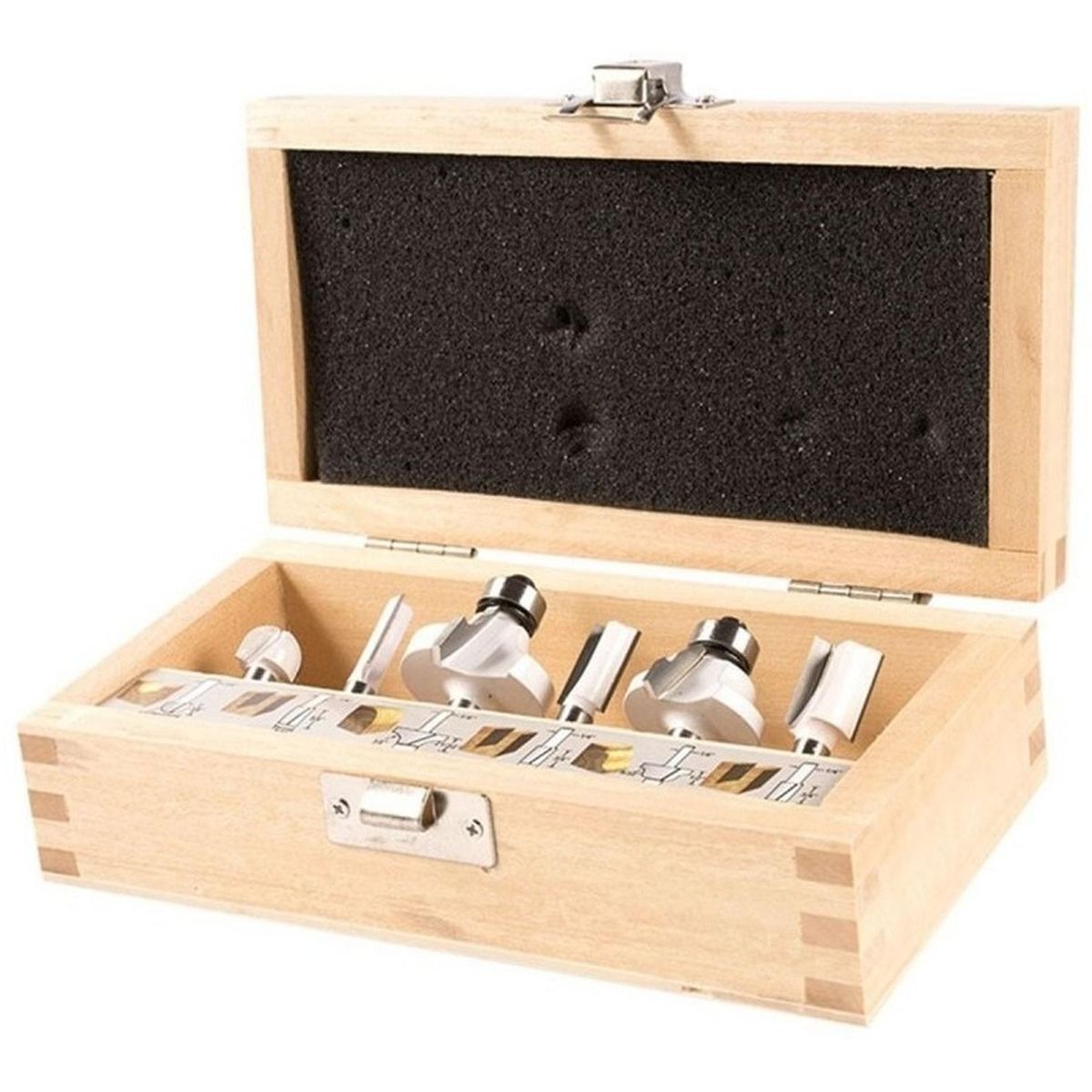 MAKITA - Juego de fresas para Madera 1/4" 6 Piezas Makita D-53578