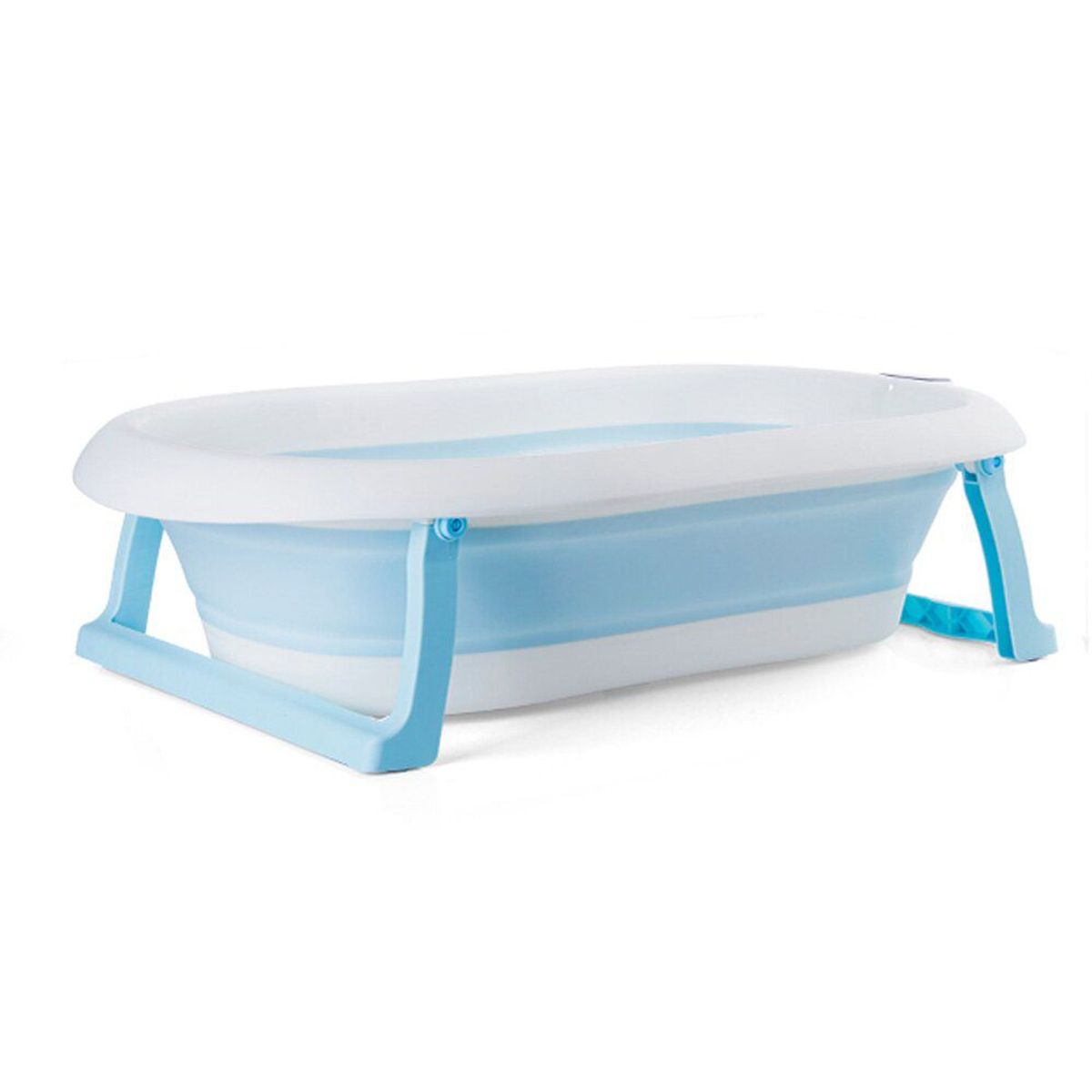 DOUX BEBE - Bañera Tina de Baño con Termómetro Digital Azul