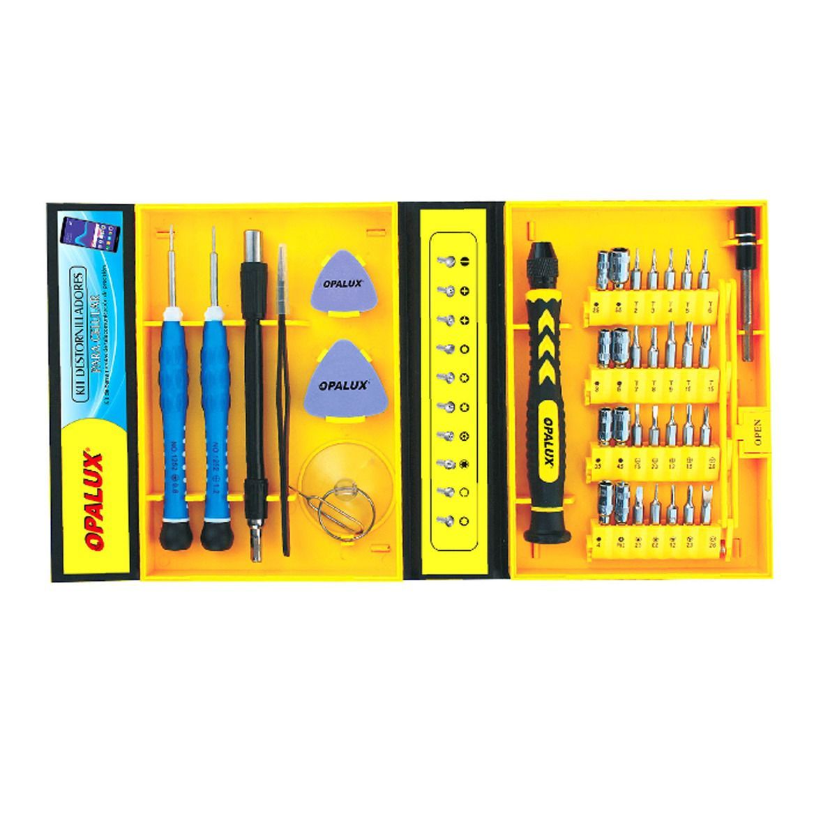OPALUX - Kit destornilladores para celular 38 en 1 Opalux
