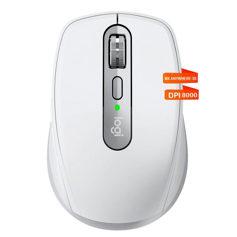 LOGITECH - Mouse Logitech MX Anywhere 3s Bluetooth bateria 70 dias - Blanco