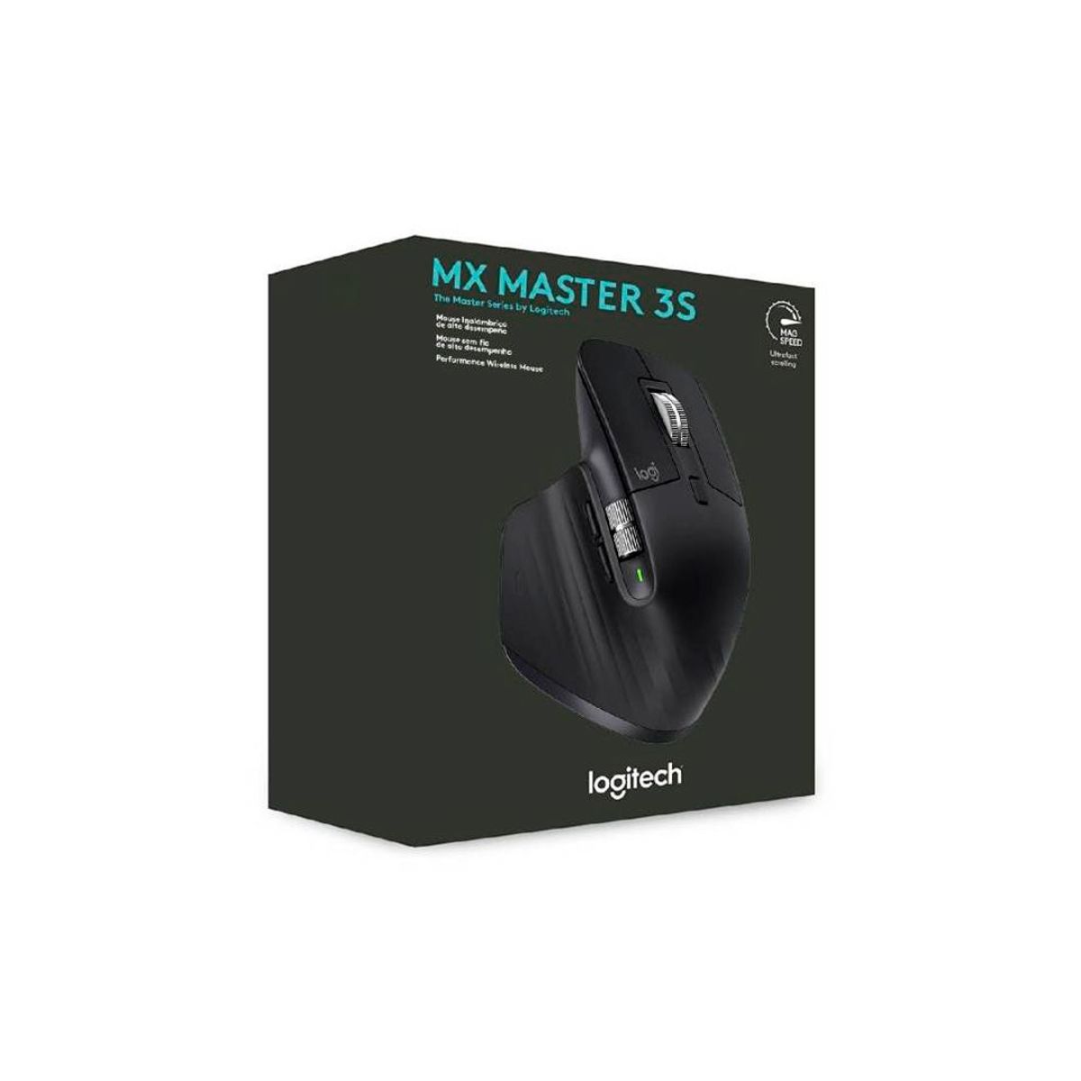 LOGITECH - Mouse logitech MX Master 3S Bluetooth Windows macOS Lunux - Negro