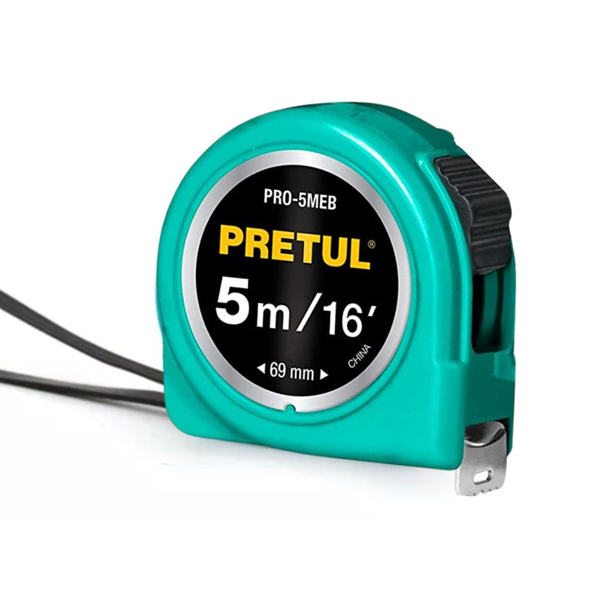 PRETUL - Wincha cinta métrica 5m Verde Agua Pretul