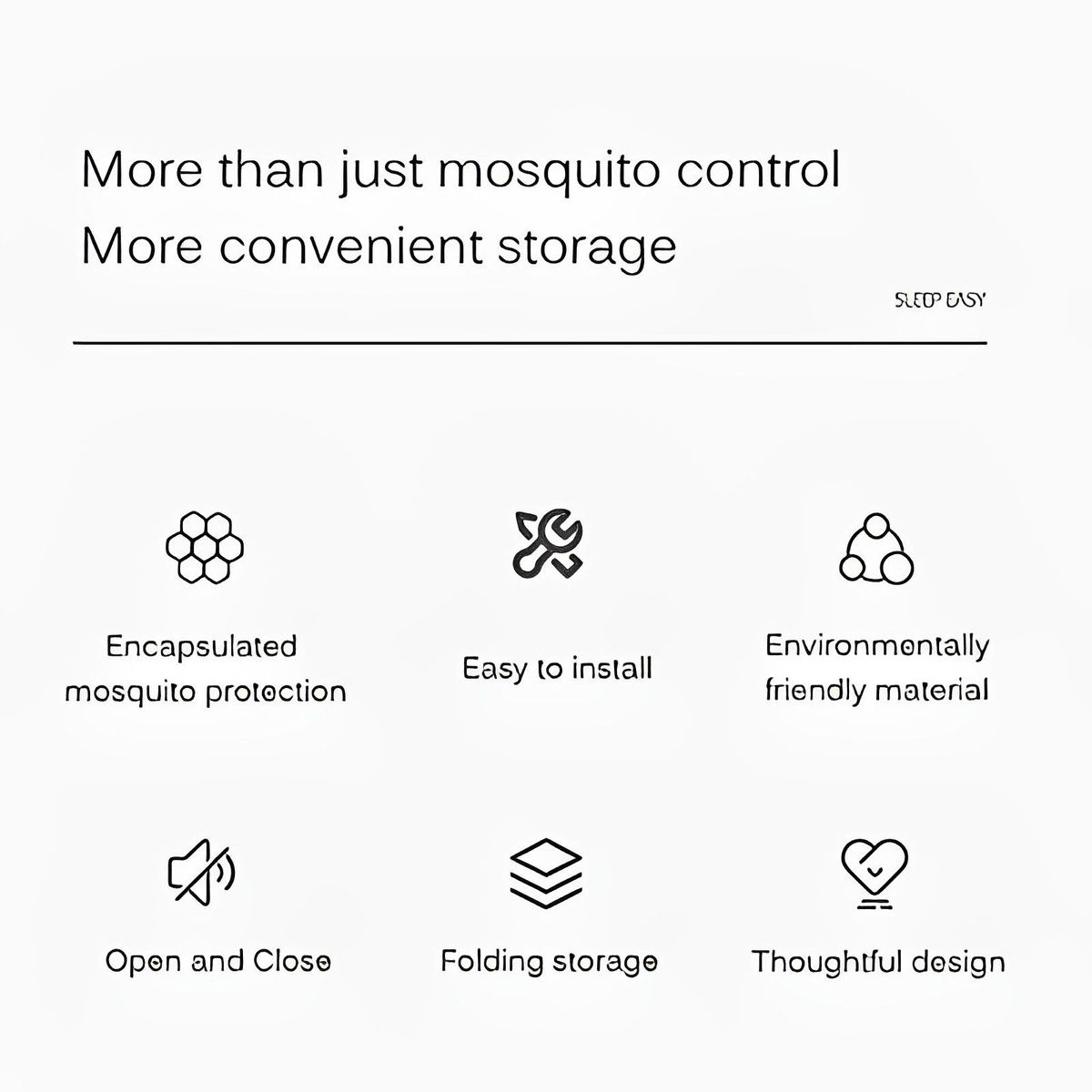 INSPIRA MARKET - Mosquitero Plegable Cubierta de Mosquitos Insectos