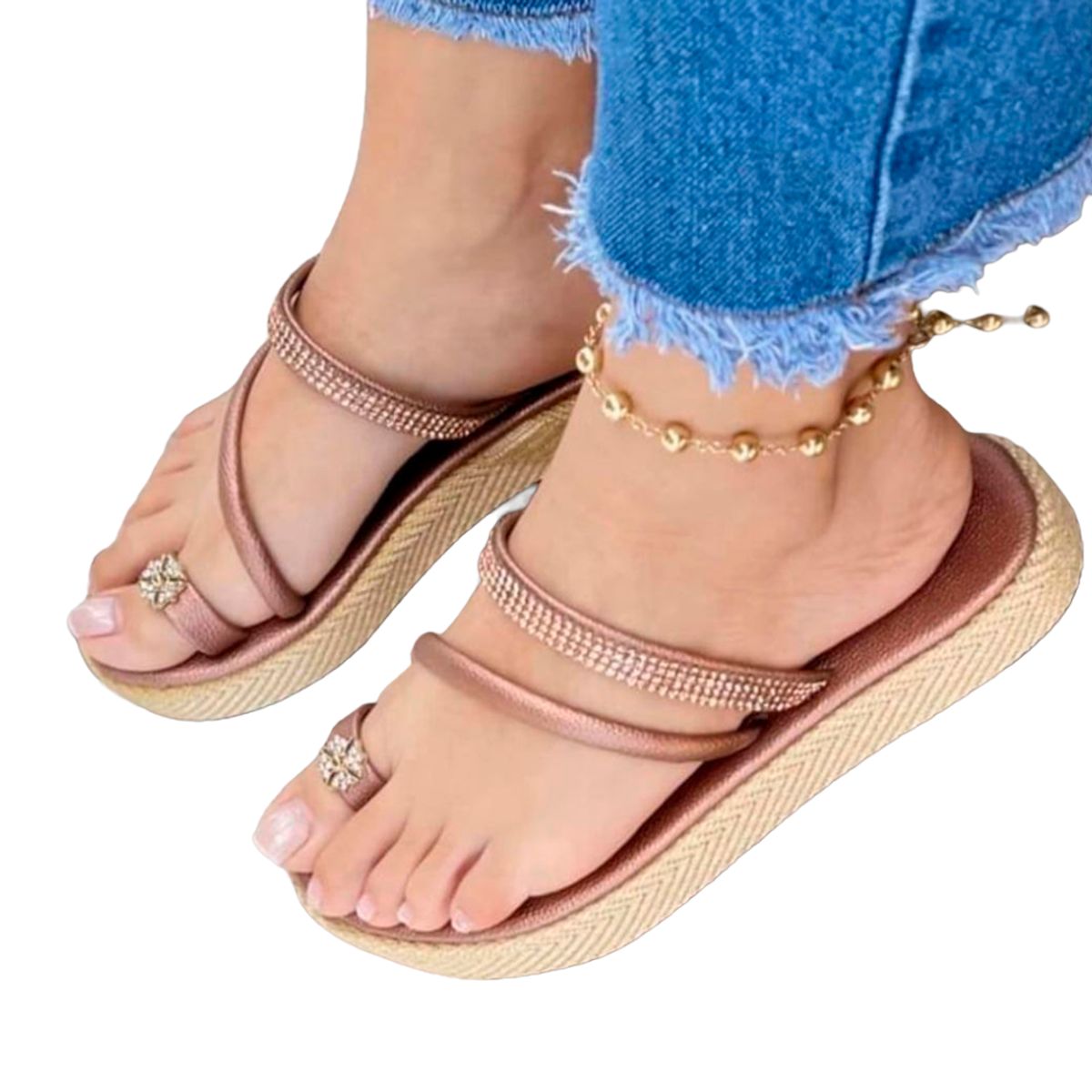 GENERICO - Sandalia Mujer Yomar Err. Precio 2019L-35 Dorado