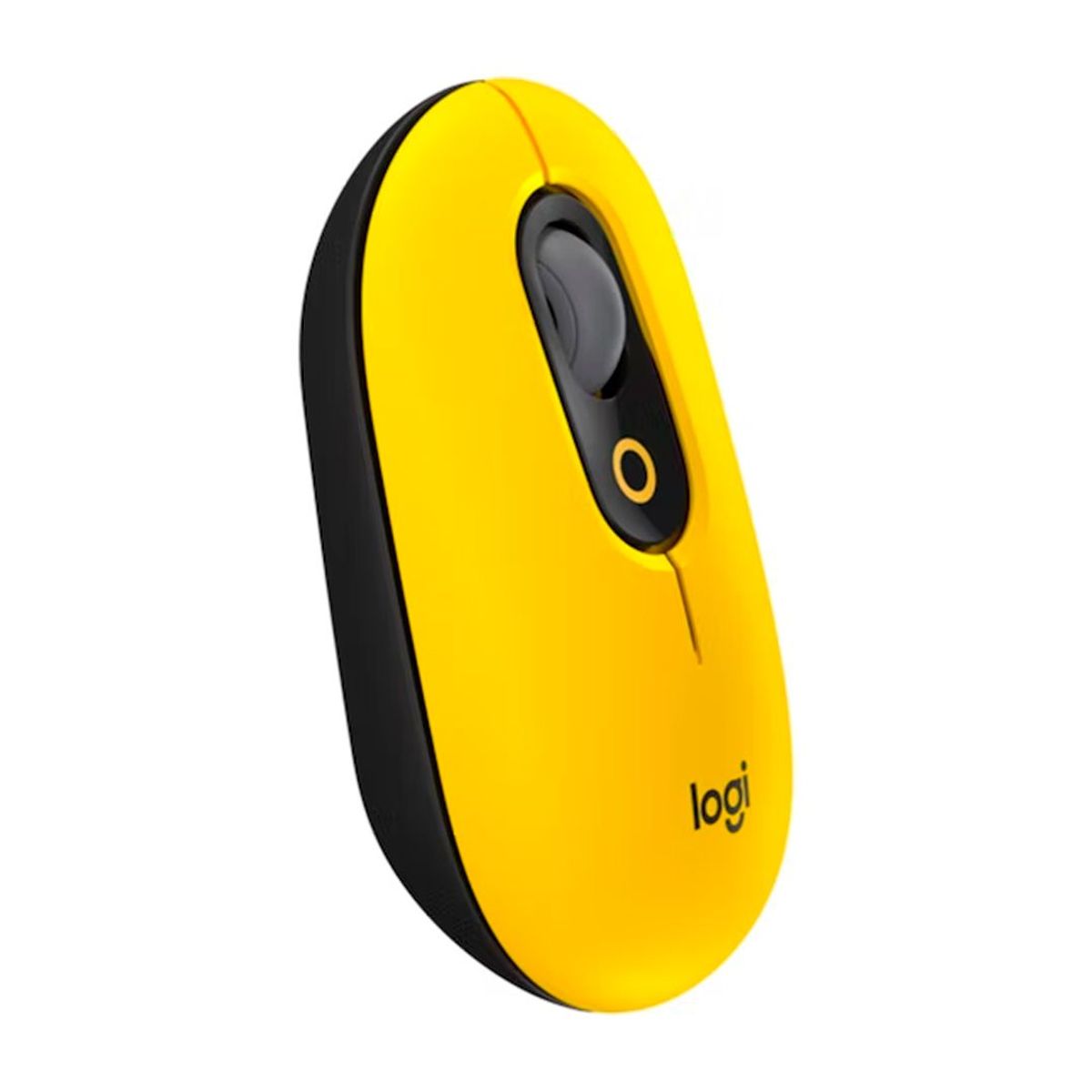 LOGITECH - Mouse Logitech pop inalambrico Bluetooth USB boton emojis - Amarillo