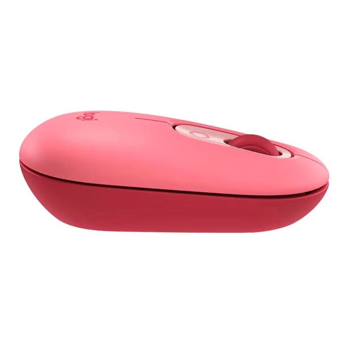 LOGITECH - Mouse Logitech pop inalambrico Bluetooth USB boton emojis - Rosa