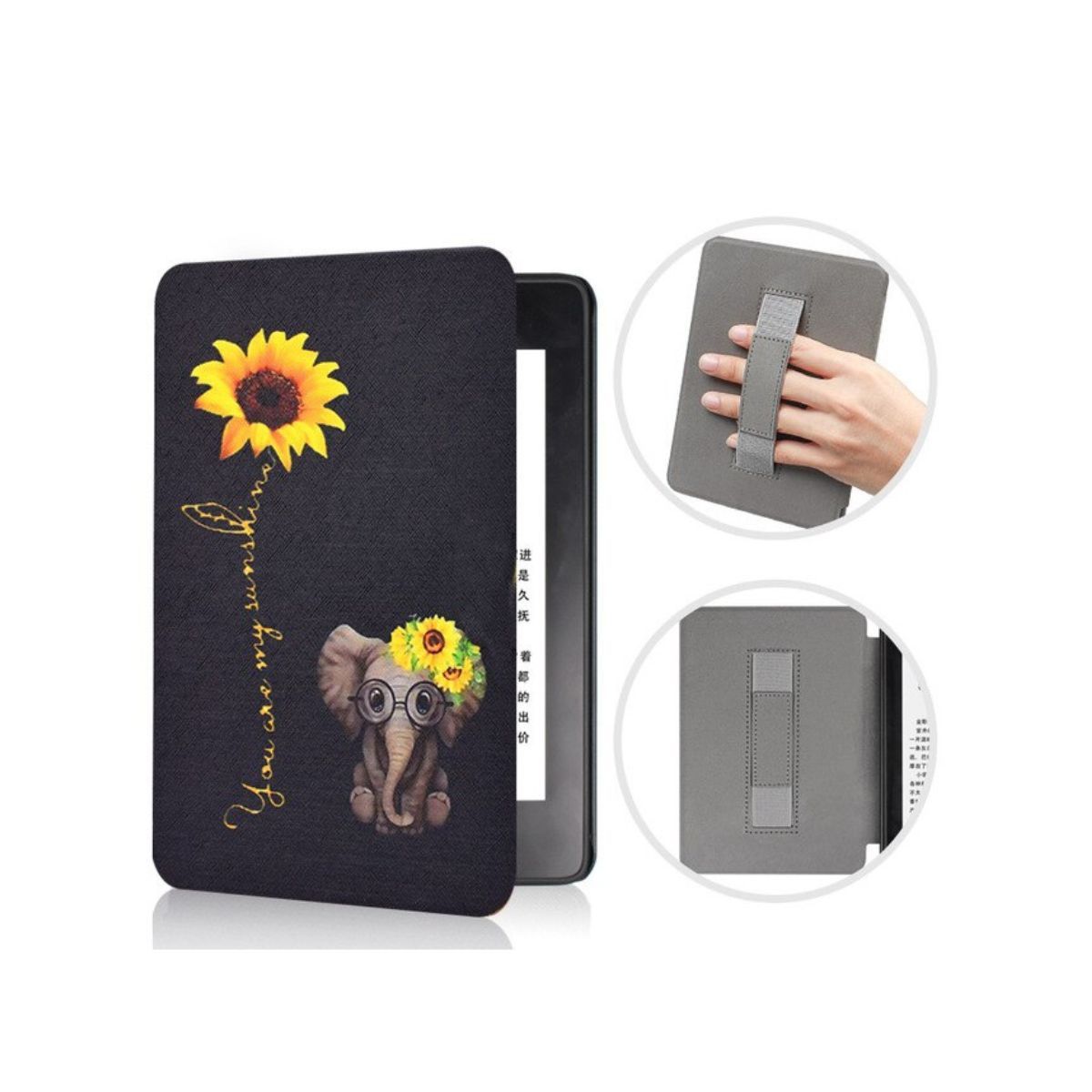 SHEEPBUSTER - Estuche Kindle Modelo 2019  6 Pulgadas Elefante Negro