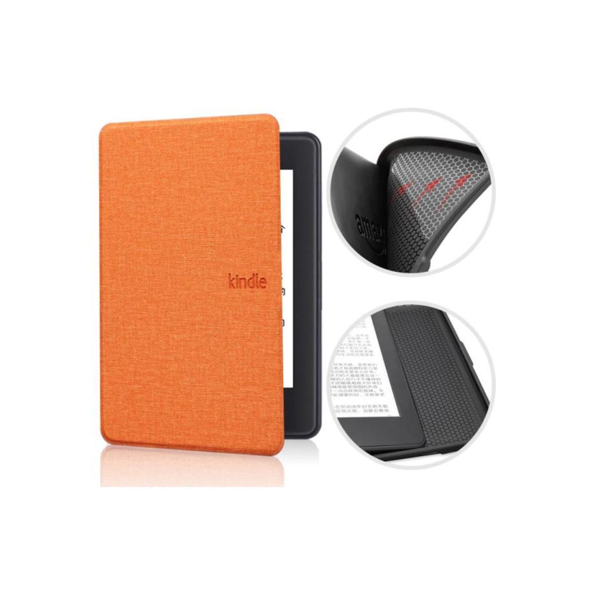 SHEEPBUSTER - Estuche Kindle Generación 2021 6.8” Felpa Naranja