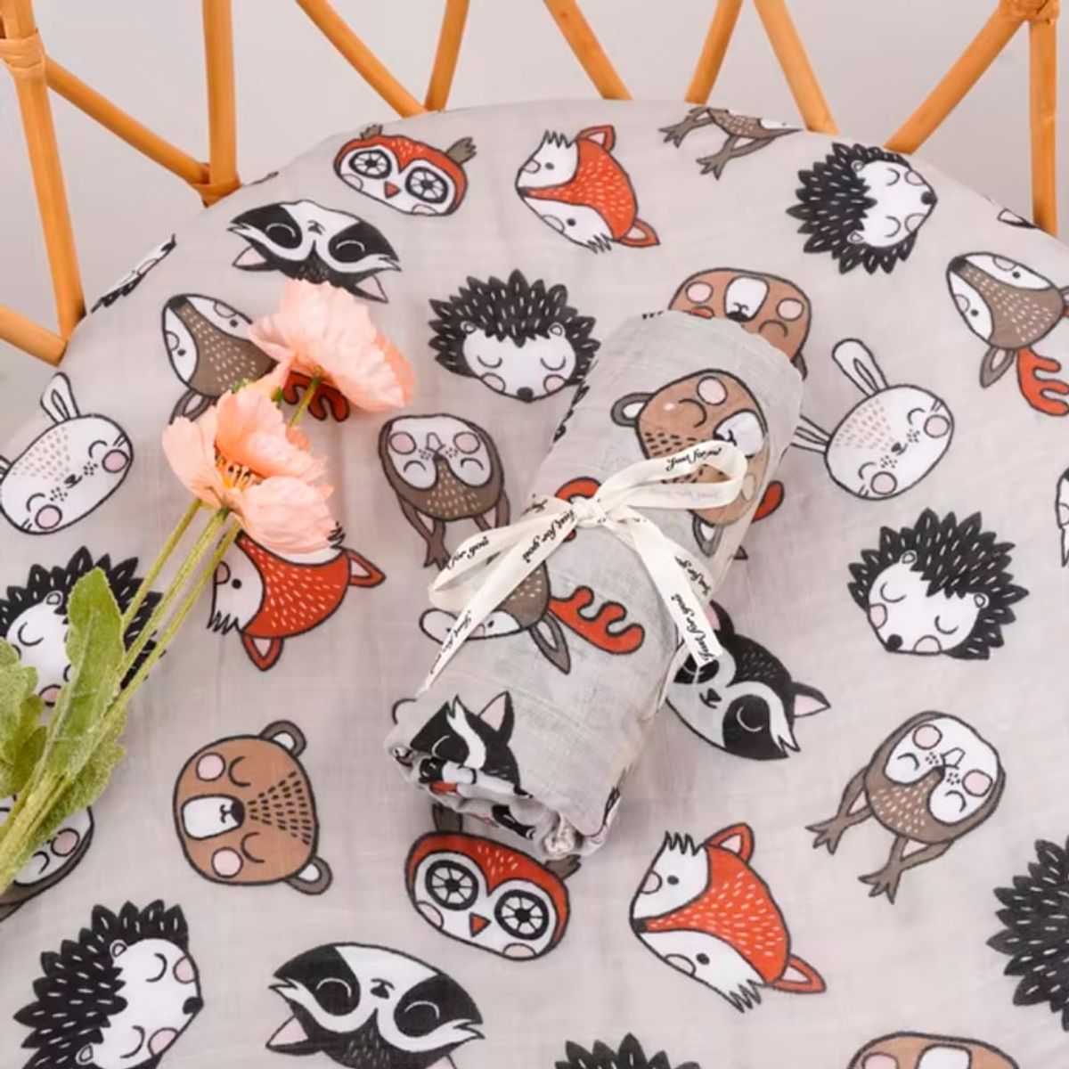 GENERICO - Manta de Muselina Suave para Bebé 100% Algodón 110 x 120 cm