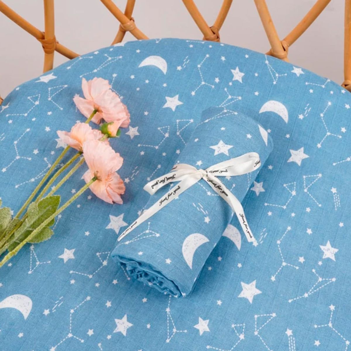 GENERICO - Manta de Muselina Suave para Bebé 100% Algodón 110 x 120 cm