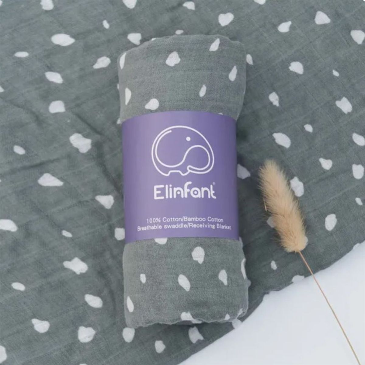 GENERICO - Manta de Muselina Suave para Bebé 100% Algodón 110 x 120 cm