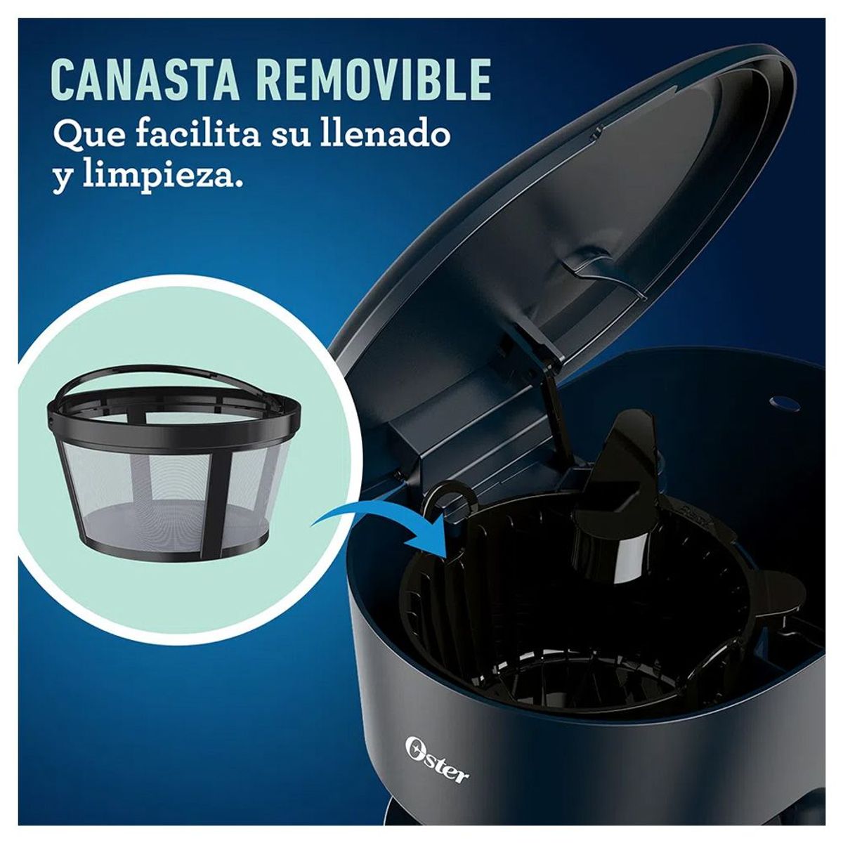 OSTER - Cafetera Oster 12 tazas BVSTDCS12B