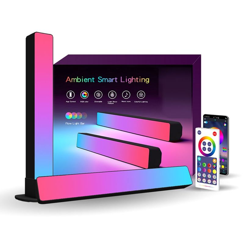 GENERICO - Iluminacion Inteligente Ambient Light Compatible con Google y Alexa