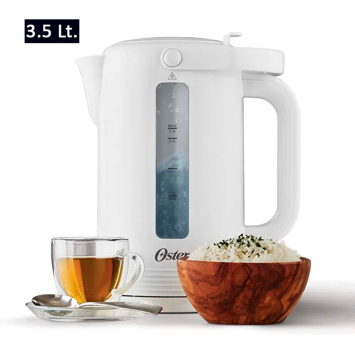 OSTER - Hervidor eléctrico Oster 3.5 L BVSTKT35W Blanco