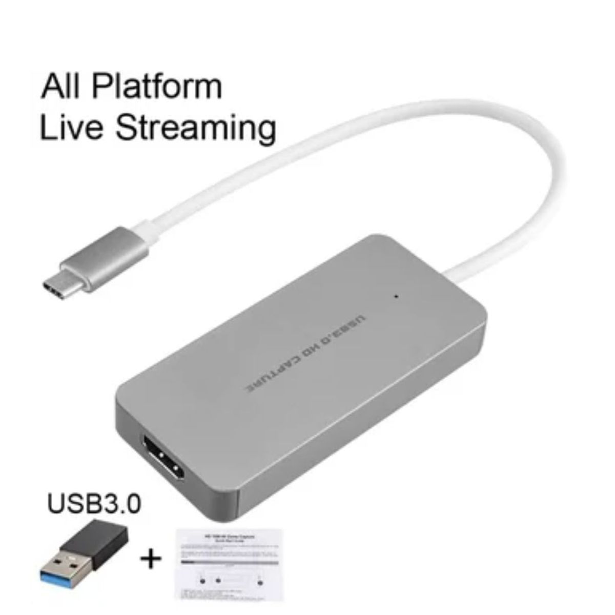 GENERICO - Capturadora De Video Usb 3.0 Hdmi Capture Streaming Ezcap