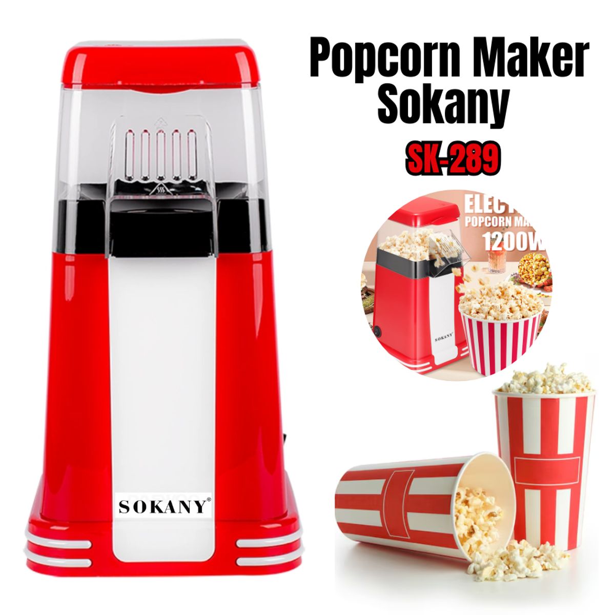 SOKANY - Popcorn Maker Sokany SK-289