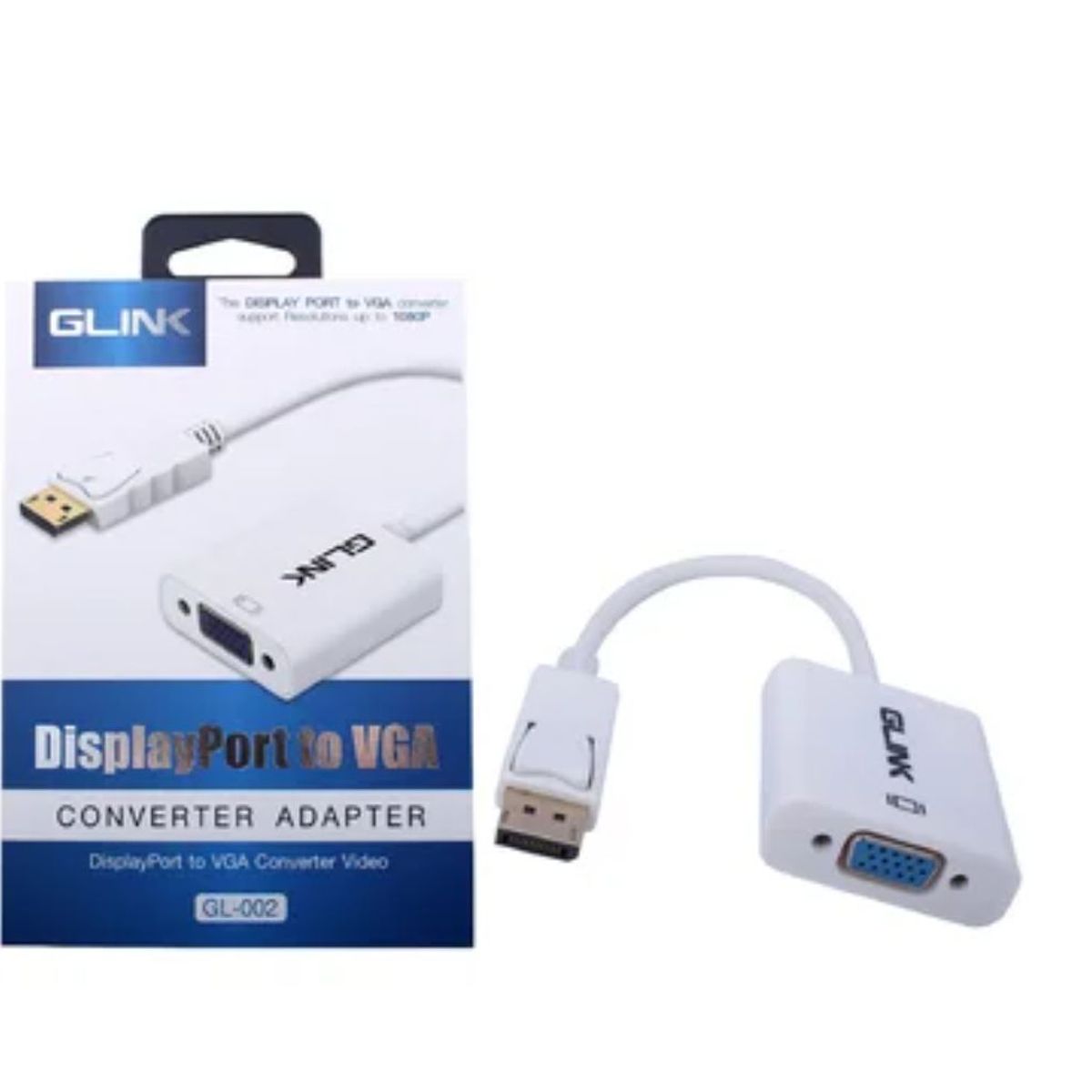 GENERICO - Adaptador Convertidor DisplayPort A Vga Dp A Vga Glink 1080