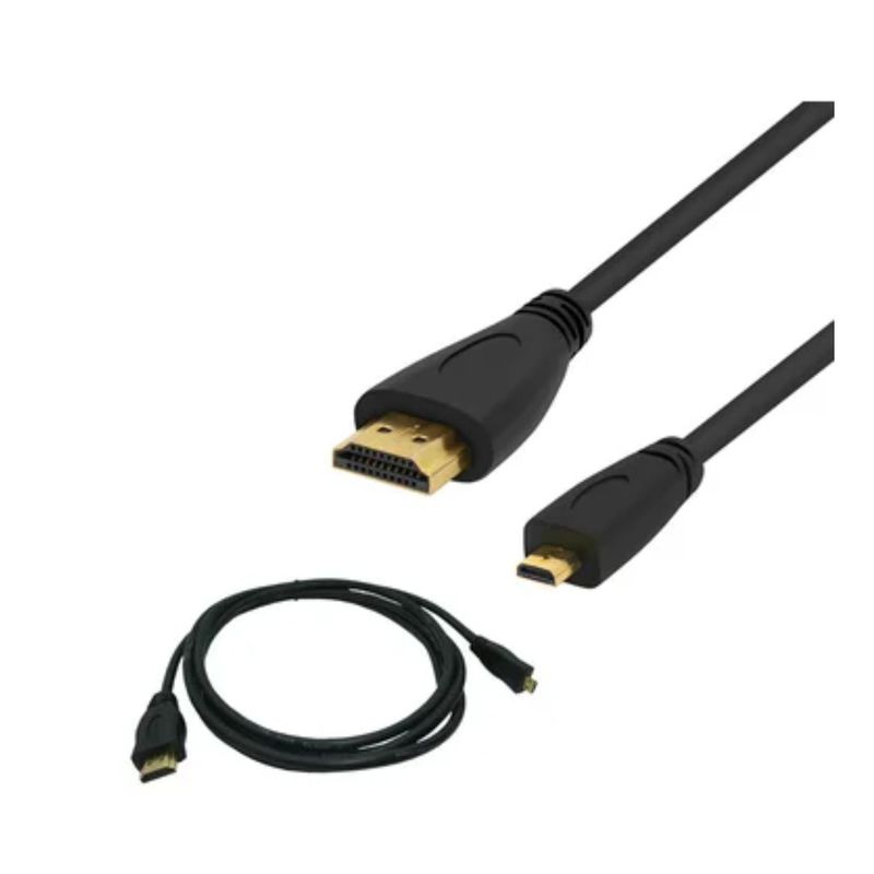 GENERICO - Cable Micro Hdmi A Hdmi 1.5 Metros Full Hd 1080p PVC