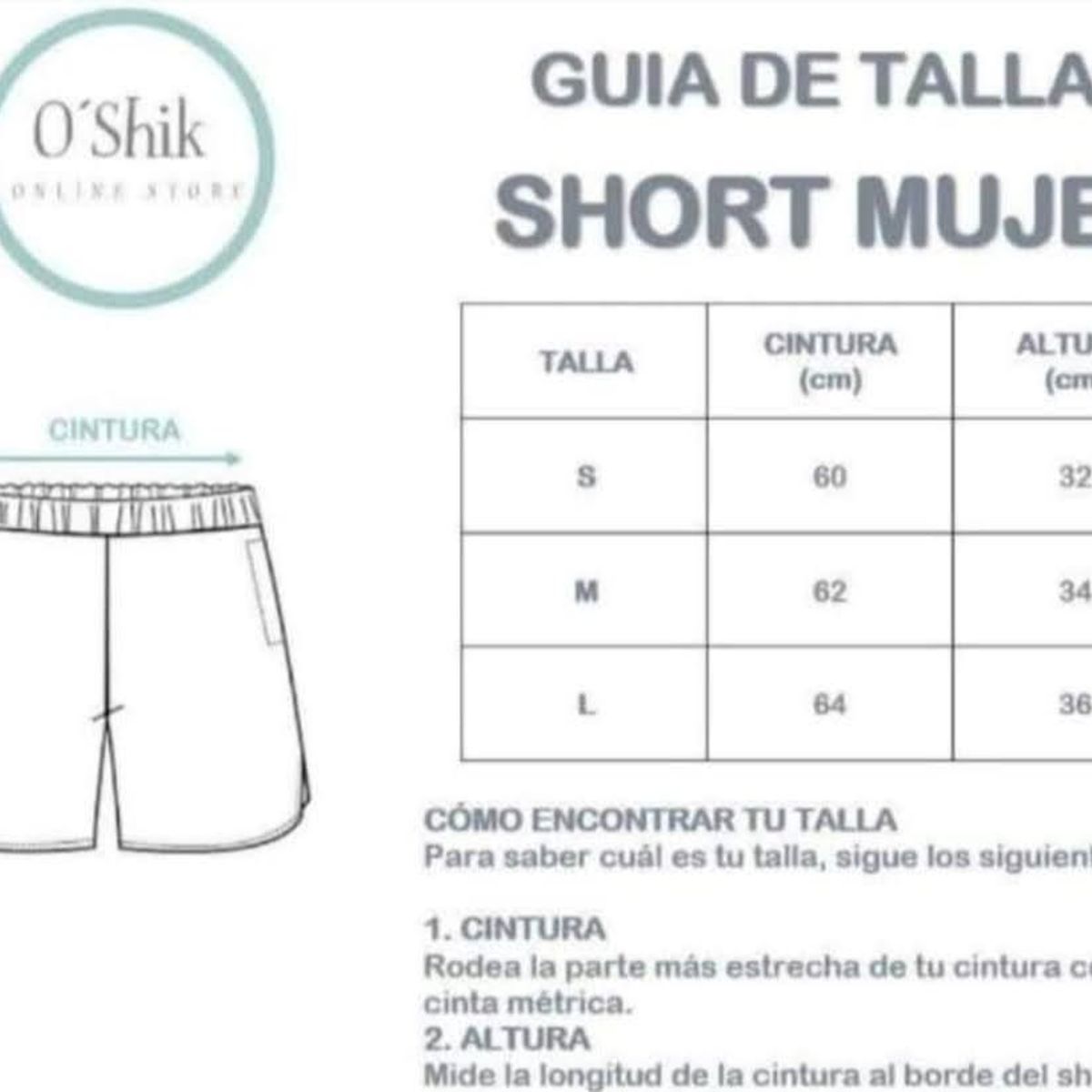 OSHIK - SHORT DE MUJER OSHIK