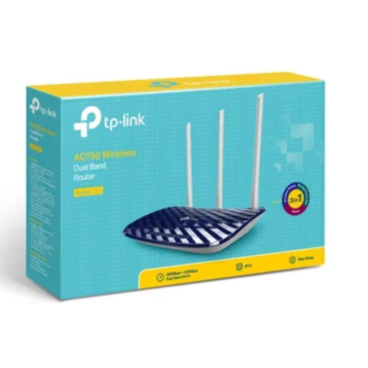 TP LINK - Router TP-LINK 433Mbps Archer C20 3 en 1 repetidor punto de acceso 3 A