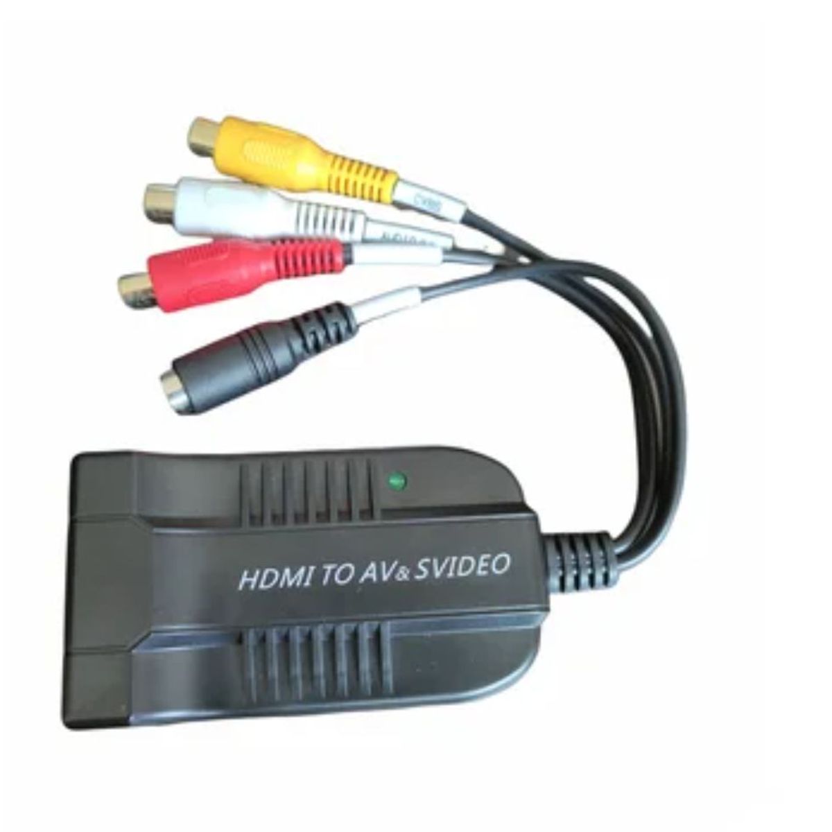 GENERICO - 1080p convertidor Hdmi a AV  Svideo Convertidor De Audio Adaptador