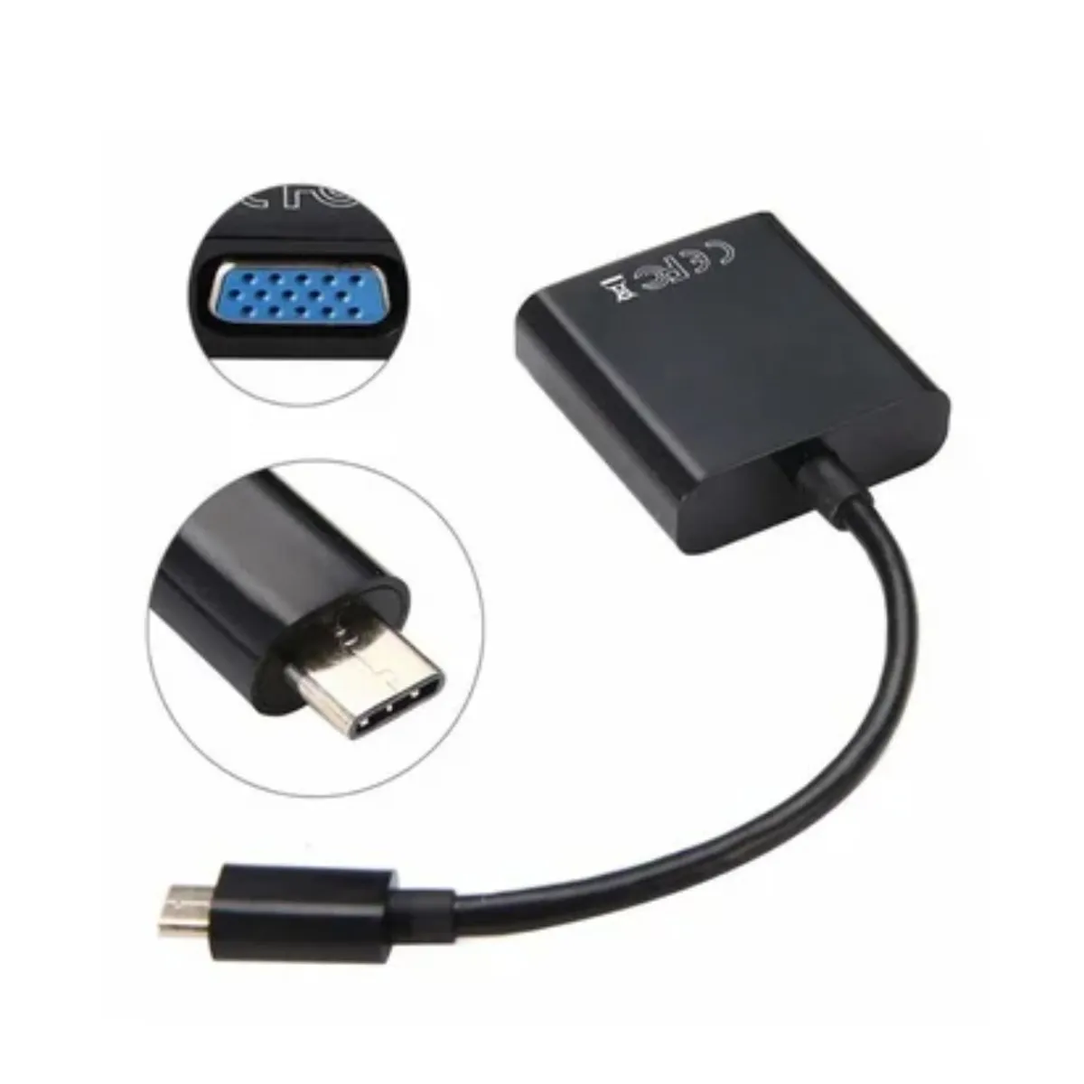 GENERICO - Convertidor Usb 3.1 Tipo C a VGA  Adaptador Mac Video