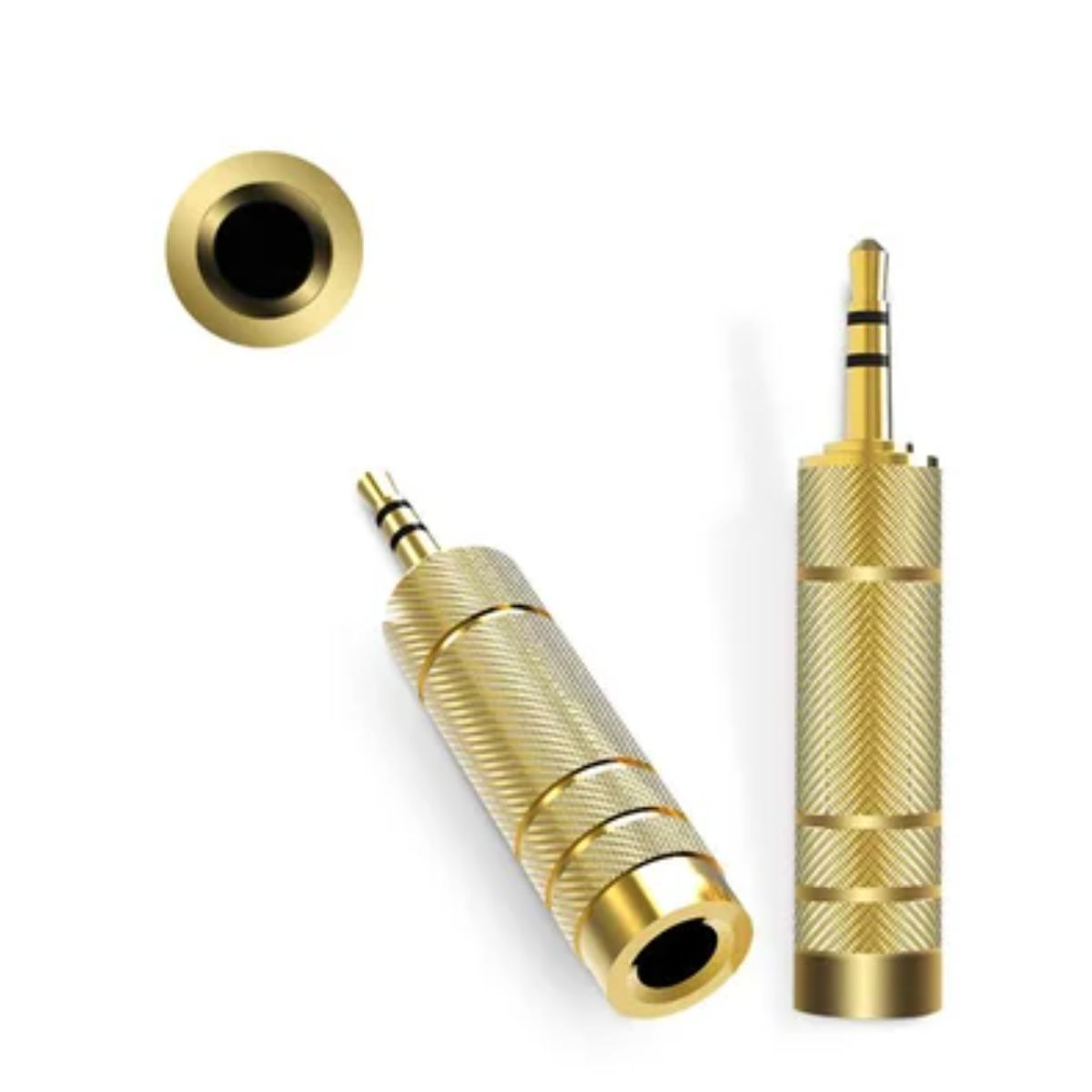 GENERICO - adaptador de audio Jack 35mm macho a estereo plug 65mm hembra