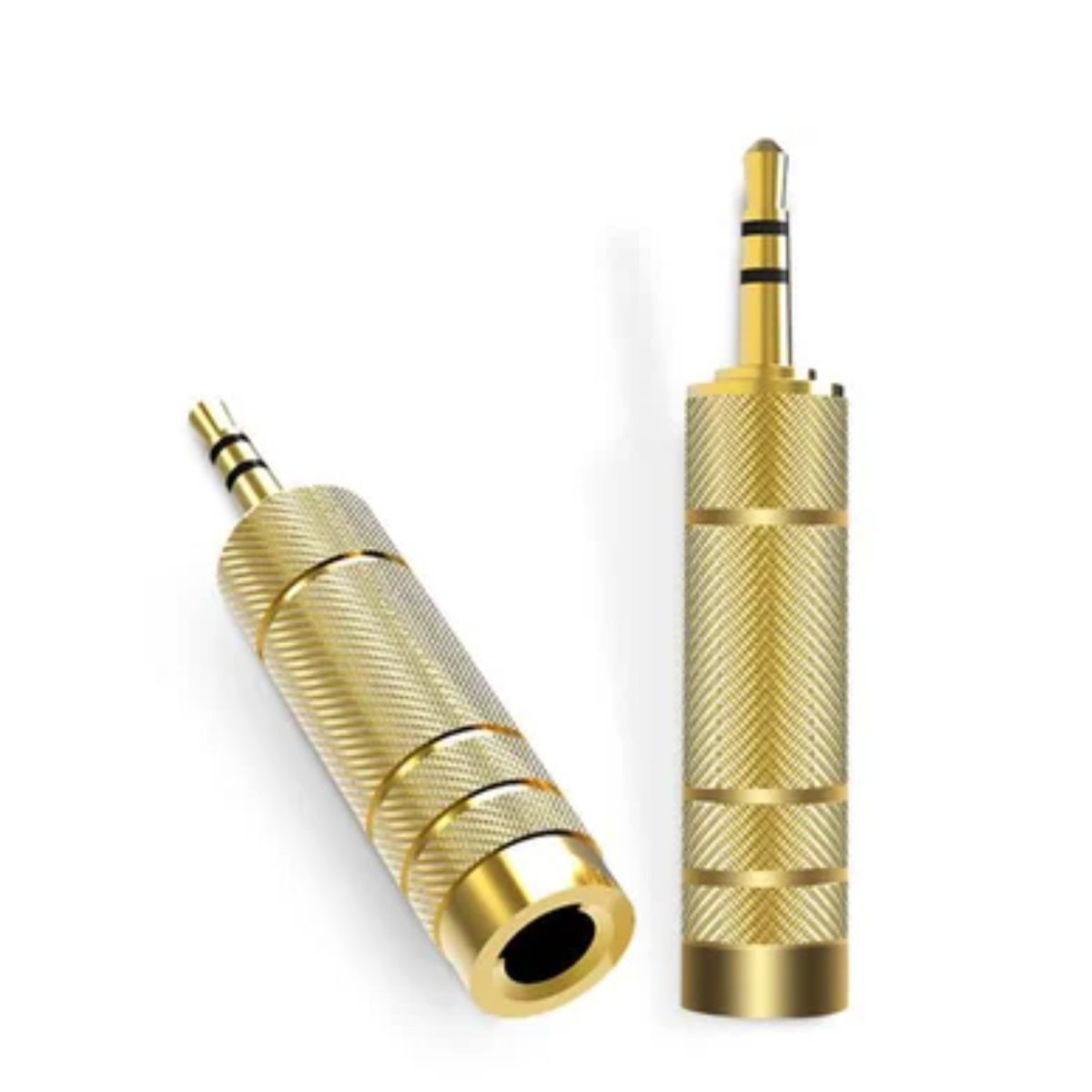 GENERICO - adaptador de audio Jack 35mm macho a estereo plug 65mm hembra