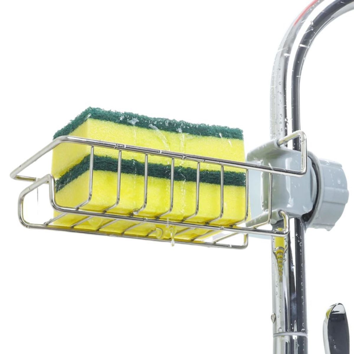 INSPIRA - Organizador Soporte Cocina para esponja de Acero inoxidable Fregadero