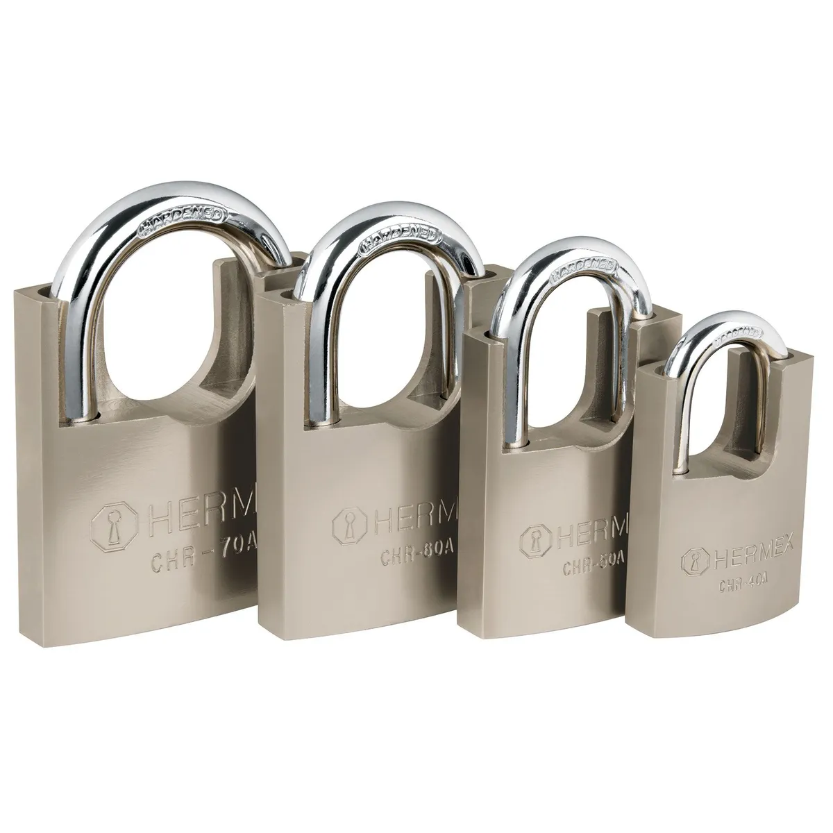 HERMEX - Candado de Hierro 40mm Tipo Abloy Hermex 43312 - Plateado