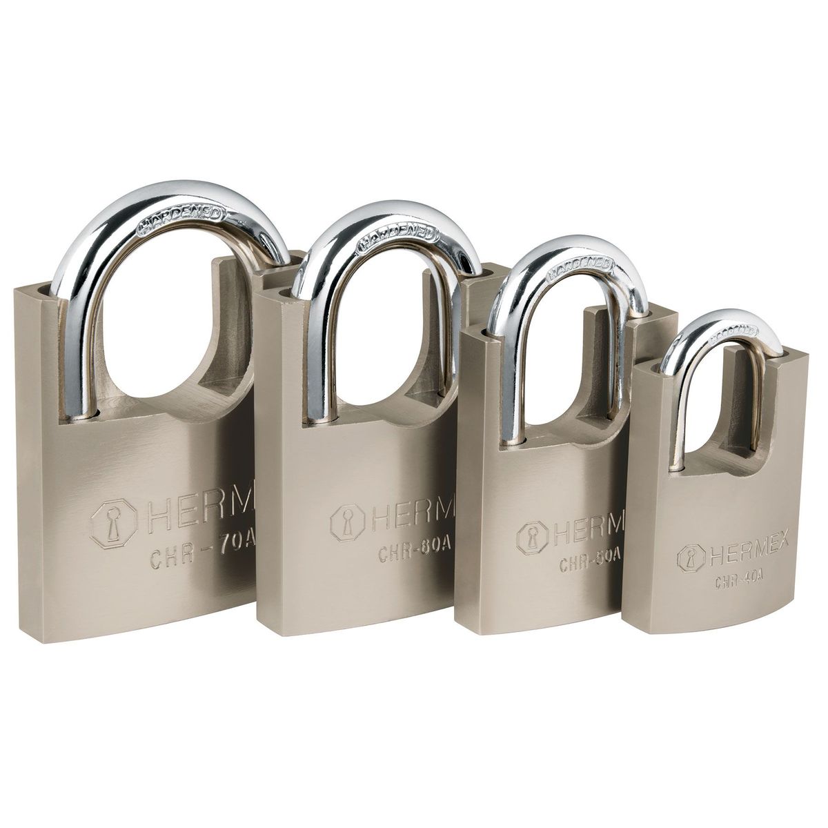 HERMEX - Candado de Hierro 60mm Tipo Abloy Hermex 43314 - Plateado