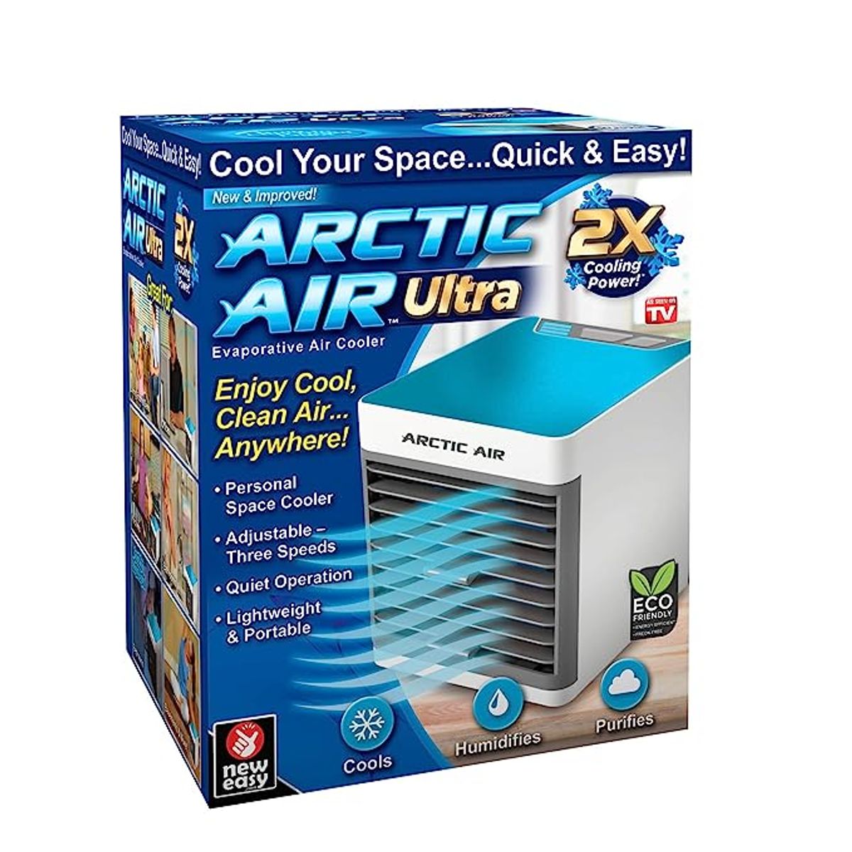 INSPIRA MARKET - Mini Enfriador de Aire Portátil Evaporativo