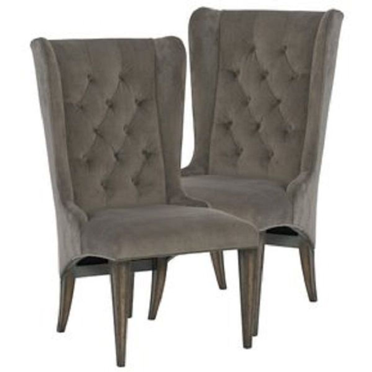 DMUEBLES - 2 Butacas Londres Terciopelo Gris