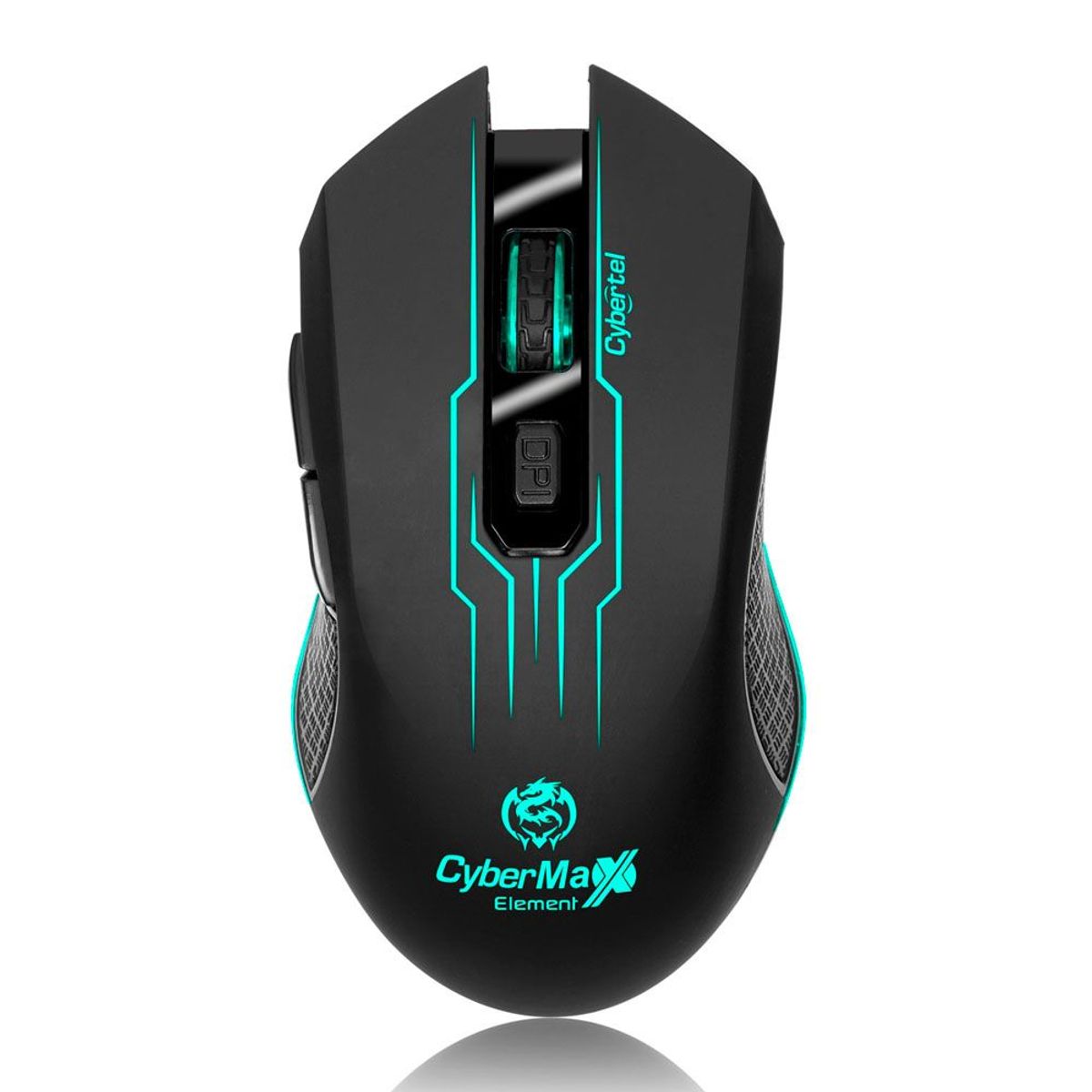 CYBERTEL - Mouse Gamer Ergonómico Led Hasta 3200Dpi 6B Element