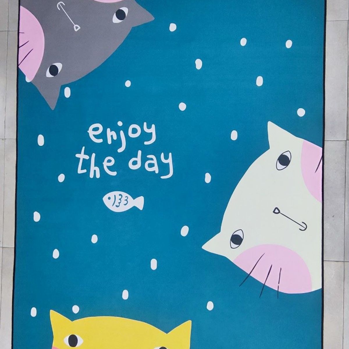 GENERICO - ALFOMBRA PARA DORMITORIO GATO