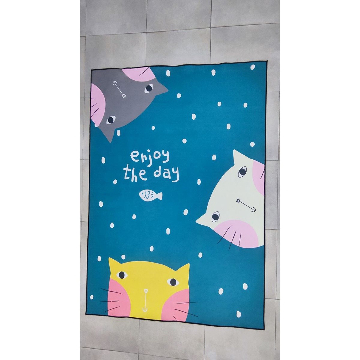 GENERICO - ALFOMBRA PARA DORMITORIO GATO