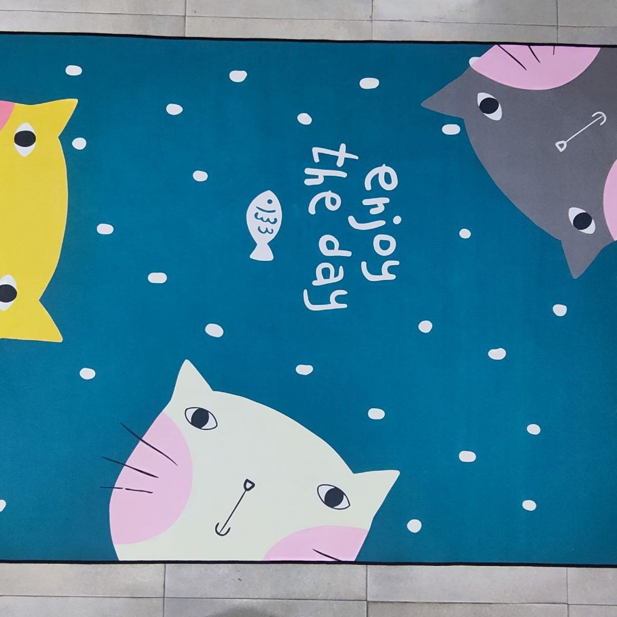 GENERICO - ALFOMBRA PARA DORMITORIO GATO