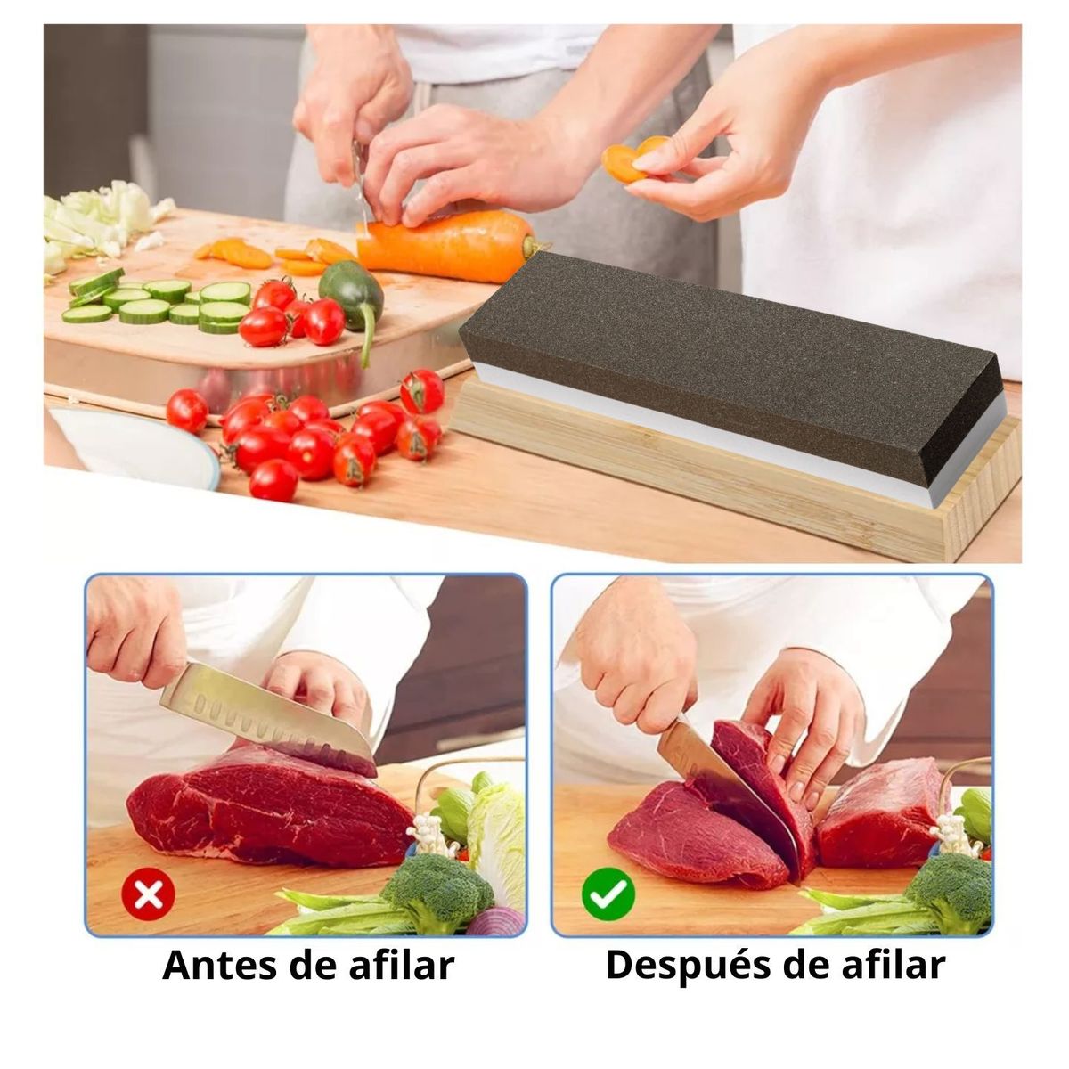 TRUPER - Afilador de cuchillo tijera Piedra de asentar- TRUPER