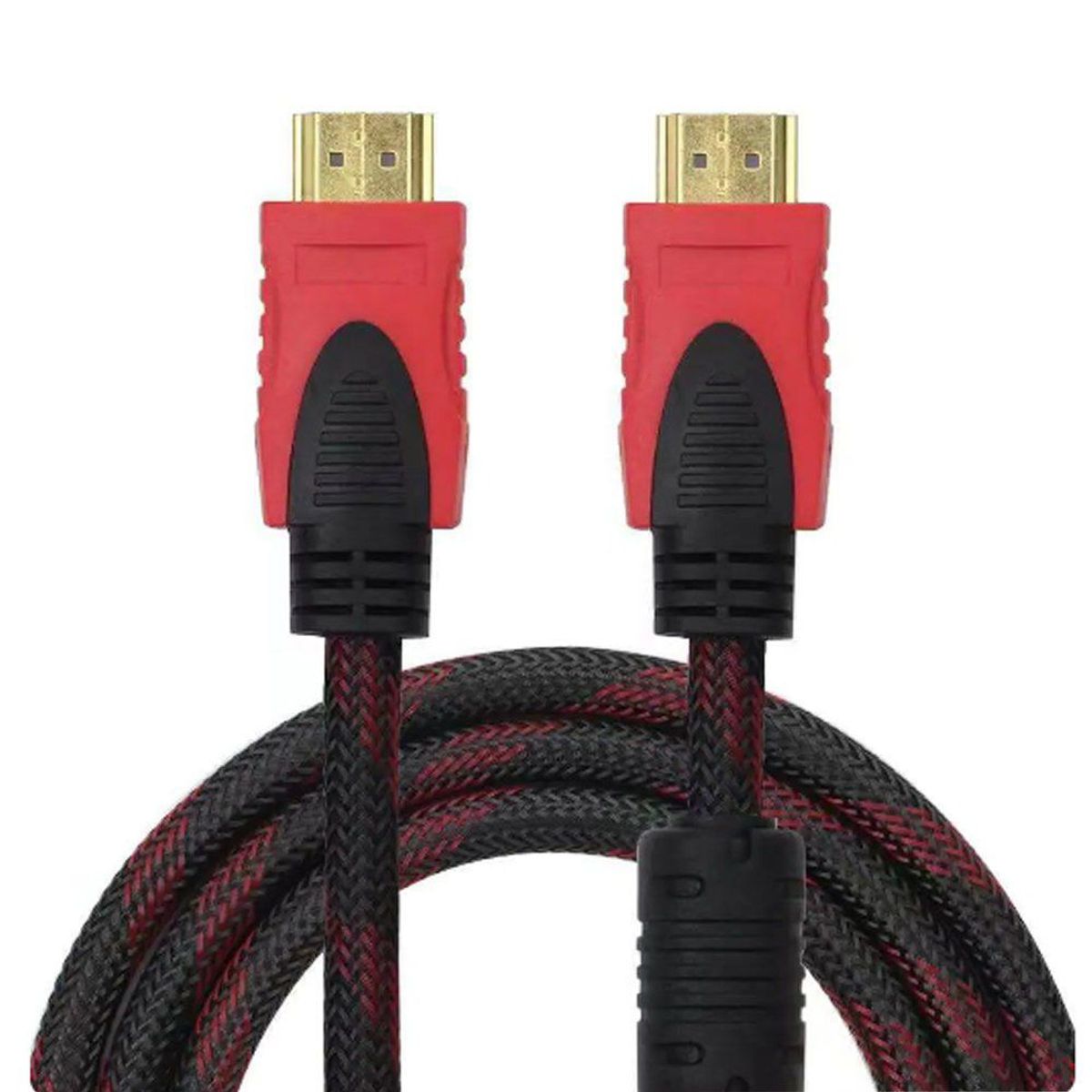 GENERICO - Cable HDMI Con Filtro 30 Metros Full HD 3D V1.4  Negro Con Rojo