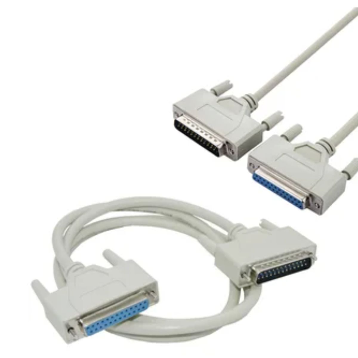 GENERICO - Cable extensión paralelo impresora DB25 Macho a hembra 1.5m 25 pines