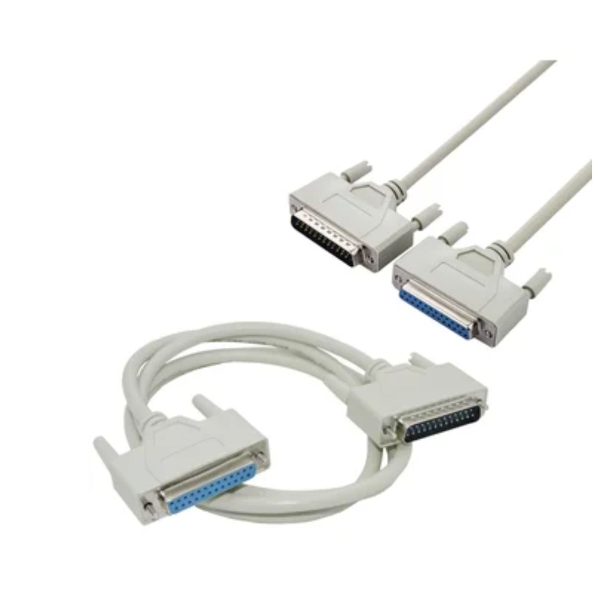 GENERICO - Cable extensión paralelo impresora DB25 Macho a hembra 1.5m 25 pines