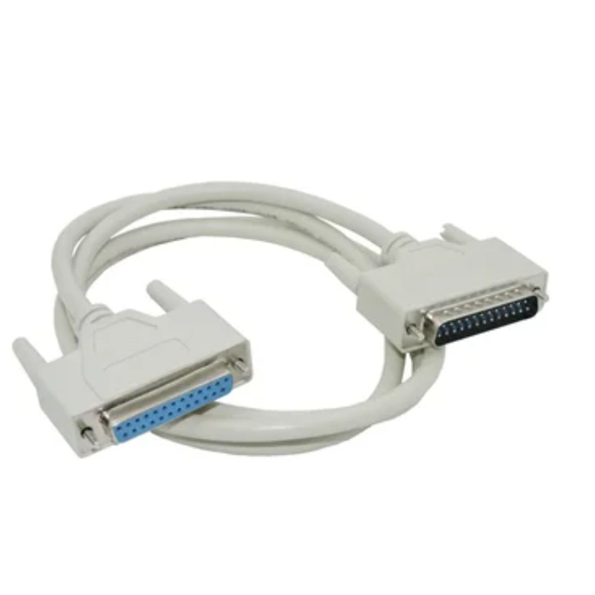 GENERICO - Cable extensión paralelo impresora DB25 Macho a hembra 1.5m 25 pines